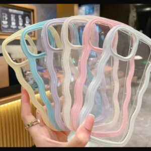 Transparent anti yellow colour border case ❤️🔥